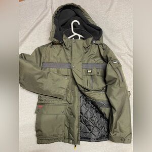 CAT Working Gear Insulated Winter Jacket in Olive